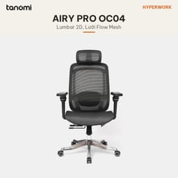 Ghế công thái học HyperWork Airy Pro OC04 Kê tay 4D Tựa lưng 2D Ngả 125 độ Móc treo áo ghế văn phòng kê tay 4D 3