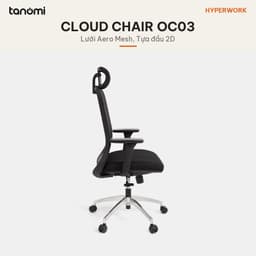 Ghế công thái học HyperWork Cloud Chair OC03 Ngả 125 độ Kê tay 3D Piston Class 4 Đệm PU Foam ghế văn phòng 2