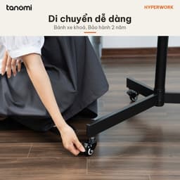 Giá treo tivi di động HyperWork Core Stand TVC01 Tivi 37-75 inch Tải 50 kg 2 kệ Bánh xe có khoá 6