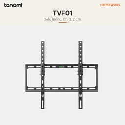 Giá treo tivi gắn tường HyperWork TVF01 Tivi 32-75 inch Tải 45 kg Mỏng 2,2 cm Thước cân bằng Đen 3
