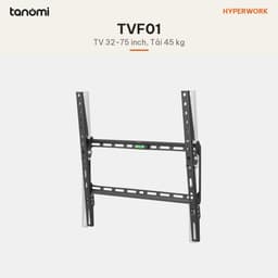 Giá treo tivi gắn tường HyperWork TVF01 Tivi 32-75 inch Tải 45 kg Mỏng 2,2 cm Thước cân bằng Đen 7