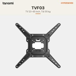 Giá treo tivi gắn tường HyperWork TVF03 Tivi 23-65 inch Tay xoay 180 độ Vươn 37,8 cm Nghiêng 15 độ Có đi dây Đen 2