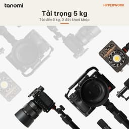 Giá đỡ microphone HyperWork MA01 G3 Tải 5 kg 3 đốt Xoay 360 độ Vươn 622 mm Mount 1/4 3/8 5/8 inch Kẹp bàn 4