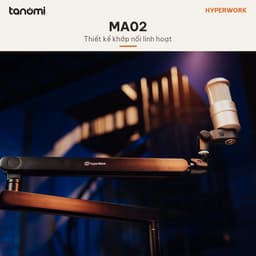 Giá đỡ microphone HyperWork MA02 Tải 2,3 kg Cột nâng tháo rời Khoang giấu dây Adapter 3/8 5/8 inch Kẹp bàn 5