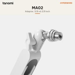 Giá đỡ microphone HyperWork MA02 Tải 2,3 kg Cột nâng tháo rời Khoang giấu dây Adapter 3/8 5/8 inch Kẹp bàn 9