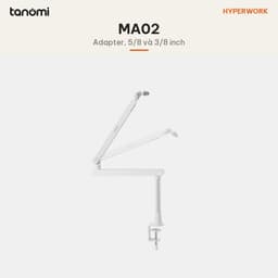 Giá đỡ microphone HyperWork MA02 Tải 2,3 kg Cột nâng tháo rời Khoang giấu dây Adapter 3/8 5/8 inch Kẹp bàn 3