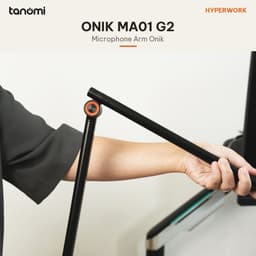 Giá đỡ microphone HyperWork ONIK Tải 1,3 kg 3 khớp xoay Gấp gọn Adapter 3/8 5/8 inch Kẹp bàn arm micro mini studio 5