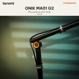 Giá đỡ microphone HyperWork ONIK Tải 1,3 kg 3 khớp xoay Gấp gọn Adapter 3/8 5/8 inch Kẹp bàn arm micro mini studio 6
