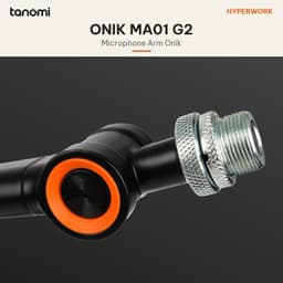 Giá đỡ microphone HyperWork ONIK Tải 1,3 kg 3 khớp xoay Gấp gọn Adapter 3/8 5/8 inch Kẹp bàn arm micro mini studio 7