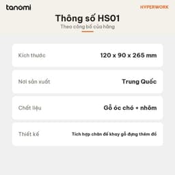 Giá đỡ tai nghe HyperWork Premium Collection HS01 Gỗ óc chó Nhôm Cao 265 mm Khay gỗ ở chân đế setup bàn làm việc 8