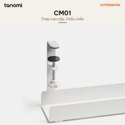 Khay đi dây HyperWork CM01 Kẹp bàn Thép Dài 600 mm Tải 10 kg Không cần khoan giấu dây dưới gầm bàn 3
