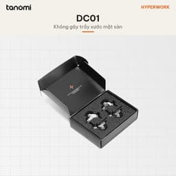Bộ bánh xe cho bàn HyperWork DC01 Bộ 4 bánh Ren M8 M10 Tải 120 kg Có khoá bánh Vòng bi 608ZZ Bánh 38 mm 6