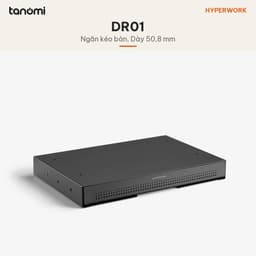 Ngăn kéo gắn bàn HyperWork DR01 Tải 8 kg Dày 50,8 mm Thép Bắt vít gầm bàn Kèm ốc vít ngăn kéo dưới bàn 2