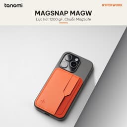 Ví nam châm điện thoại HyperWork MagSnap MAGW Lực hút 1200 gF Da PU 45 gram Chuẩn MagSafe 2 ngăn thẻ 2
