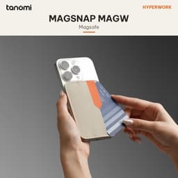 Ví nam châm điện thoại HyperWork MagSnap MAGW Lực hút 1200 gF Da PU 45 gram Chuẩn MagSafe 2 ngăn thẻ 5