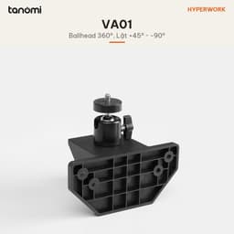 Đầu chuyển Ballhead cho ngàm VESA HyperWork VA01 VESA 75x75 100x100 mm Tải 3 kg Xoay 360 độ Đệm cao su 2