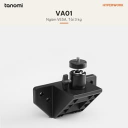 Đầu chuyển Ballhead cho ngàm VESA HyperWork VA01 VESA 75x75 100x100 mm Tải 3 kg Xoay 360 độ Đệm cao su 9