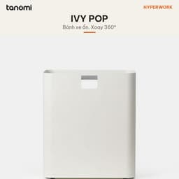 Tủ di động HyperWork Ivy Pop 2 tầng Thép 1,2 mm Bánh xe 360 độ Đáy lót nỉ kệ đầu giường tủ phụ cạnh bàn 3
