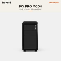 Tủ tài liệu thép di động 3 ngăn HyperWork Ivy Pro MC04 3 ngăn Nóc tải 150 kg Push to Open Đệm ngồi nam châm 3