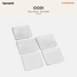 Bộ 5 khăn lau microfiber HyperWork CC01 Hộp 5 chiếc 240 GSM 20x20 cm Không để lại xơ Giặt 300 lần 3