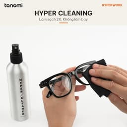 Chai vệ sinh màn hình HyperWork Hyper Cleaning C02 250 ml Xịt phun sương Kèm khăn microfiber Không làm bay lớp phủ 3
