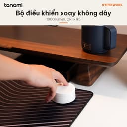 Đèn bàn HyperWork Luna DL01 1000 lumen CRI 95 Kẹp bàn Chiếu rộng 180 cm Núm xoay không dây đèn chống cận 4