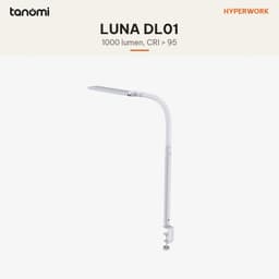 Đèn bàn HyperWork Luna DL01 1000 lumen CRI 95 Kẹp bàn Chiếu rộng 180 cm Núm xoay không dây đèn chống cận 9