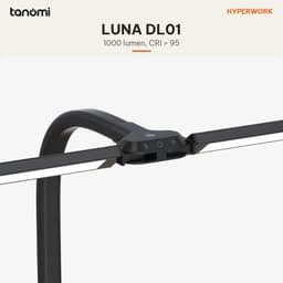 Đèn bàn HyperWork Luna DL01 1000 lumen CRI 95 Kẹp bàn Chiếu rộng 180 cm Núm xoay không dây đèn chống cận 2
