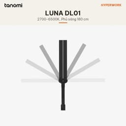 Đèn bàn HyperWork Luna DL01 1000 lumen CRI 95 Kẹp bàn Chiếu rộng 180 cm Núm xoay không dây đèn chống cận 3
