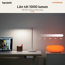 Đèn bàn HyperWork Nova DL02 1000 lumen CRI 95 3 chế độ màu Không ánh sáng xanh Gấp gọn Trắng đèn chống cận 5