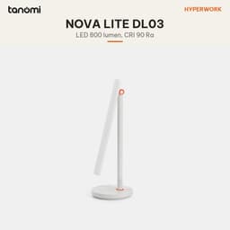 Đèn bàn HyperWork Nova Lite DL03 800 lumen 4000K Gấp gọn Không ánh sáng xanh Cảm ứng 1 nút Trắng 2