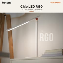 Đèn bàn HyperWork Nova Lite DL03 800 lumen 4000K Gấp gọn Không ánh sáng xanh Cảm ứng 1 nút Trắng 4
