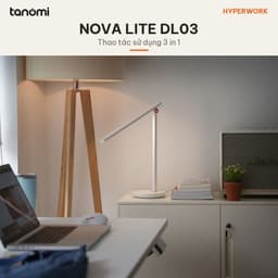 Đèn bàn HyperWork Nova Lite DL03 800 lumen 4000K Gấp gọn Không ánh sáng xanh Cảm ứng 1 nút Trắng 7