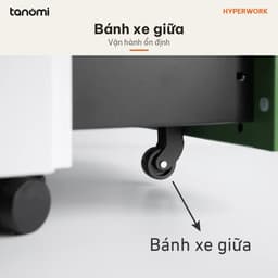 Tủ tài liệu thép di động HyperWork Ivy Slim MC02 Thép 0,7 mm Bánh xe 10 màu tủ hồ sơ di động tủ để dưới bàn 6