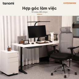 Tủ tài liệu thép di động HyperWork Ivy Slim MC02 Thép 0,7 mm Bánh xe 10 màu tủ hồ sơ di động tủ để dưới bàn 8