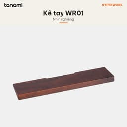 Kê tay bàn phím HyperWork Hybrid WR01 Gỗ óc chó Nhôm CNC Size 30 32 36 cm Đệm cao su chống trượt 5
