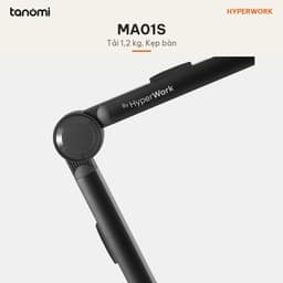 Giá đỡ microphone HyperWork MA01S 3 khớp xoay Kẹp bàn Tải trọng 1,2 kg Chiều dài 771 mm Lò xo trợ lực Sơn tĩnh điện 6