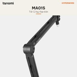 Giá đỡ microphone HyperWork MA01S 3 khớp xoay Kẹp bàn Tải trọng 1,2 kg Chiều dài 771 mm Lò xo trợ lực Sơn tĩnh điện 2