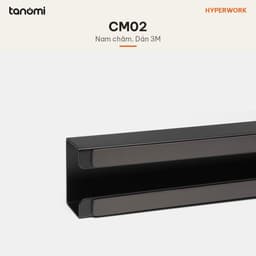Khay đi dây HyperWork CM02 Nam châm Thép 350x50x32 mm Kẹp bàn Sơn tĩnh điện giấu dây dưới gầm bàn 2