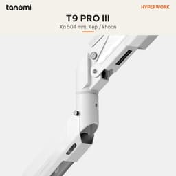 Giá đỡ màn hình HyperWork T9 PRO III 24-57 inch 2-30 kg Piston Hyperlift Max VESA 200x200 mm Quick Release VESA 2.0 Đen 8