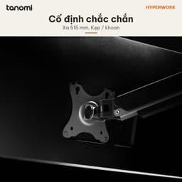 Giá đỡ màn hình HyperWork HumanMotion T6 PRO 1 màn 17-32 inch 2-9 kg Piston trợ lực HyperLift Chỉnh lực giữ 6
