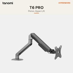 Giá đỡ màn hình HyperWork HumanMotion T6 PRO 1 màn 17-32 inch 2-9 kg Piston trợ lực HyperLift Chỉnh lực giữ 3