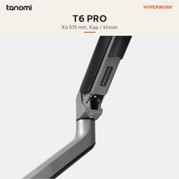 Giá đỡ màn hình HyperWork HumanMotion T6 PRO 1 màn 17-32 inch 2-9 kg Piston trợ lực HyperLift Chỉnh lực giữ 8