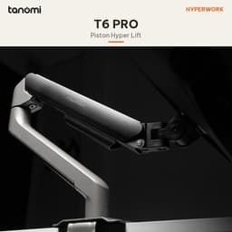 Giá đỡ màn hình HyperWork HumanMotion T6 PRO 1 màn 17-32 inch 2-9 kg Piston trợ lực HyperLift Chỉnh lực giữ 5