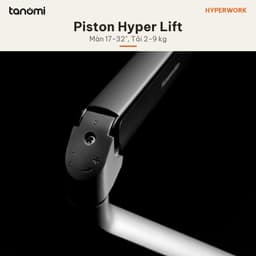 Giá đỡ màn hình HyperWork HumanMotion T6 PRO 1 màn 17-32 inch 2-9 kg Piston trợ lực HyperLift Chỉnh lực giữ 4