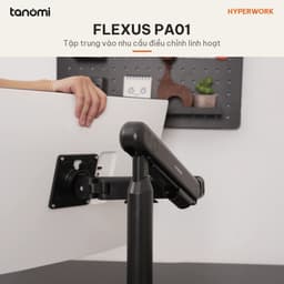 Giá đỡ màn hình HyperWork Flexus PA01 1 màn 22-38 inch 3-11 kg Lò xo Cao 500 mm Quick Release VESA 5