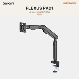 Giá đỡ màn hình HyperWork Flexus PA01 1 màn 22-38 inch 3-11 kg Lò xo Cao 500 mm Quick Release VESA 3
