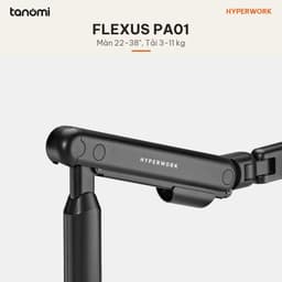 Giá đỡ màn hình HyperWork Flexus PA01 1 màn 22-38 inch 3-11 kg Lò xo Cao 500 mm Quick Release VESA 9