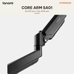 Giá đỡ màn hình HyperWork Core SA01 1 màn 22-32 inch 2-10 kg Trợ lực piston Quick Release VESA HyperLift Đen 6