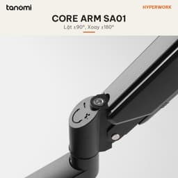 Giá đỡ màn hình HyperWork Core SA01 1 màn 22-32 inch 2-10 kg Trợ lực piston Quick Release VESA HyperLift Đen 8